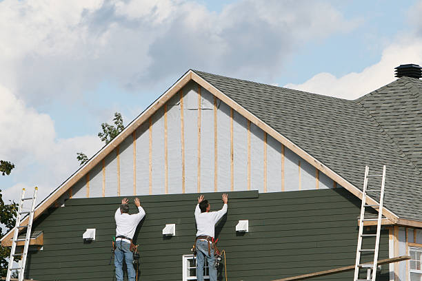 Professional Siding Replacement technician working in Summerhill, PA